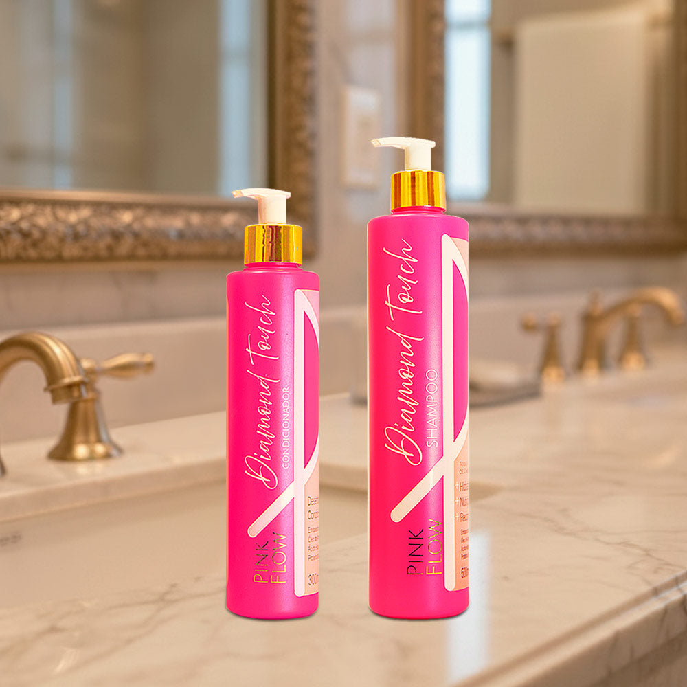 Kit Pink Flow Diamond Touch Shampoo 500ml + Condicionador 300ml Força Hidratação e Movimento – foto 5