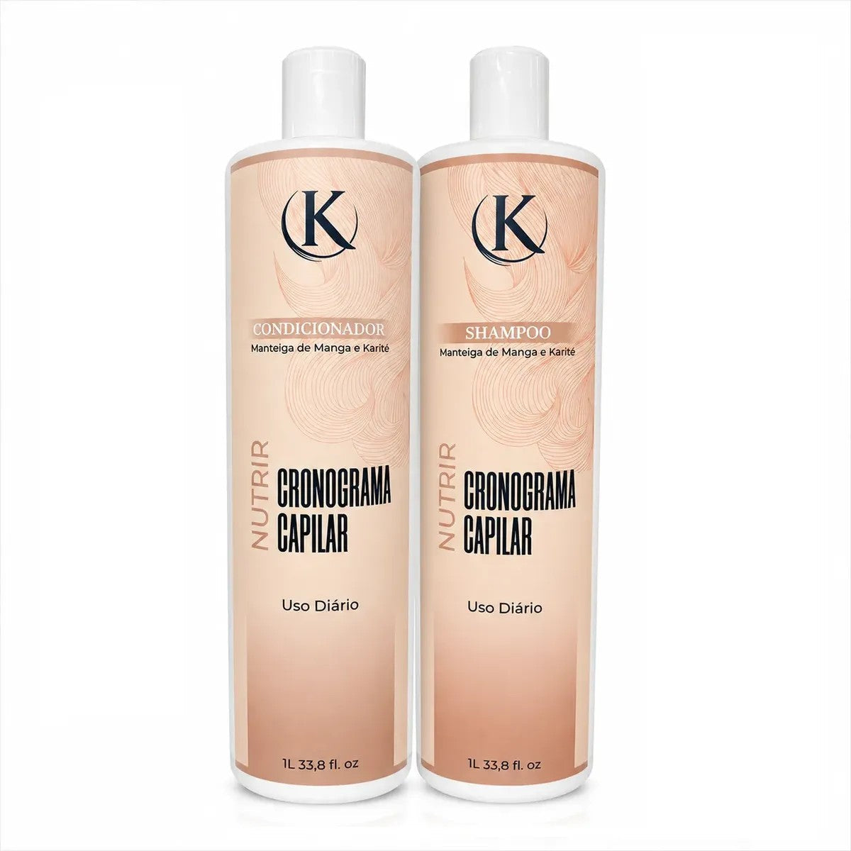 Kit Cronograma Capilar Manga e Karité 1L - Shampoo + Condicionador Nutrição – foto 2
