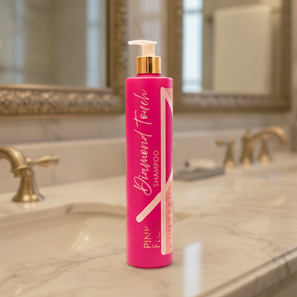Shampoo Pink Flow Diamond Touch 3 em 1 - Hidrata Nutre e Reconstrói 500ml – foto 2